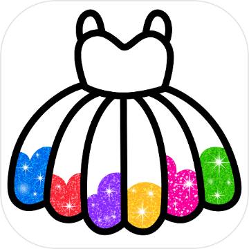 반짝이 색칠하기 책