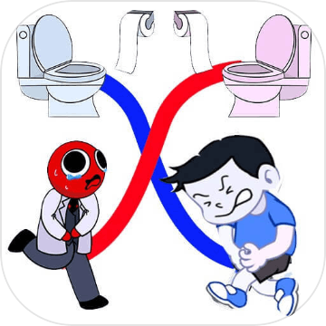 Draw Puzzle Rainbow ToiletRush