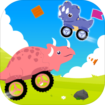 Dino Cars Hill Racing Kid Game