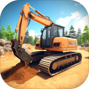 굴삭기 3D 크레인