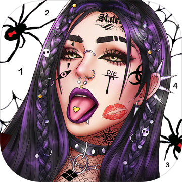 Dark, Horror Color by Number