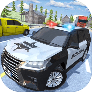 Police Car Driving Traffic