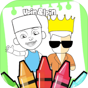 Upin Stumble coloring