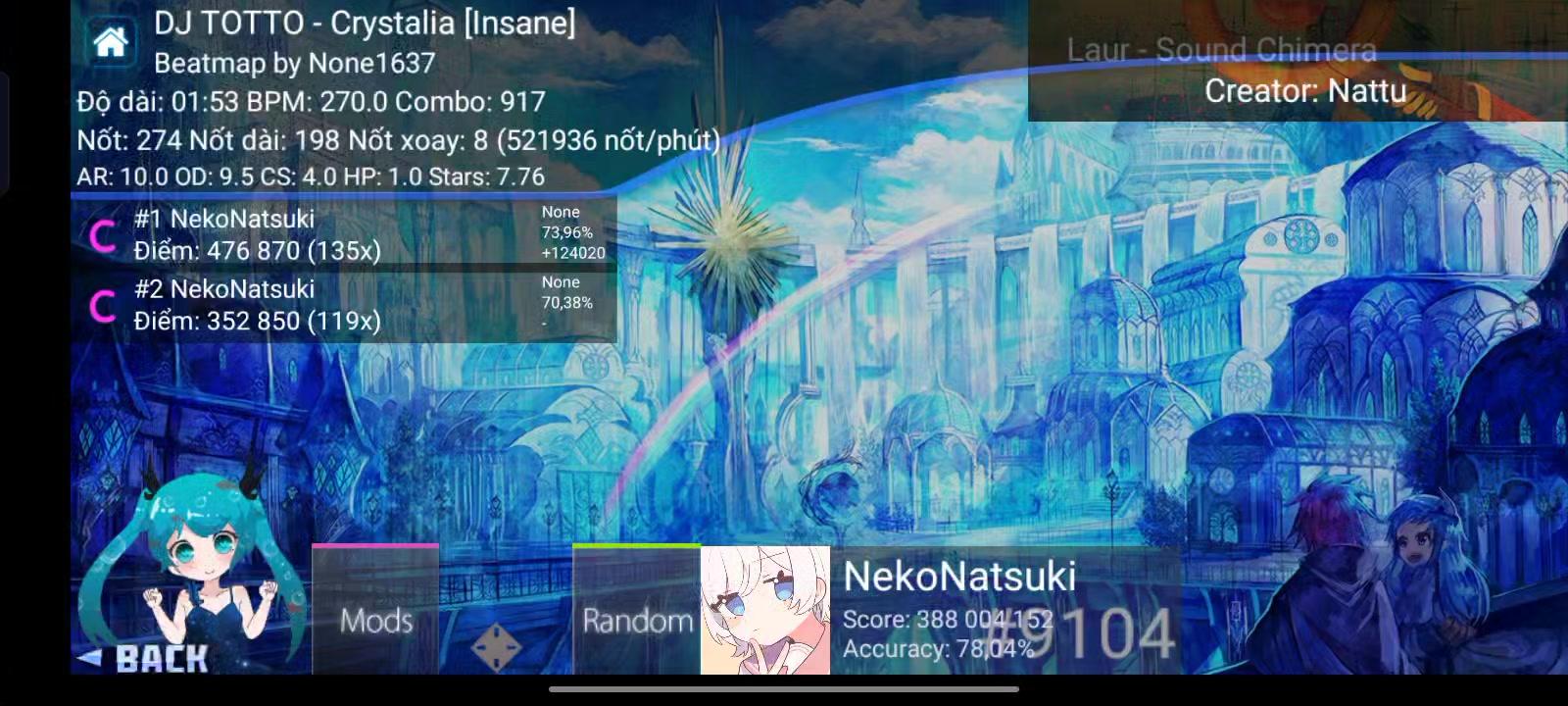 [ osu!droid ] Laur - Sound Chimera ( upscore )