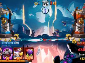 my gameplay ๐. my tower & army is blue ๐ต in left side . ๐