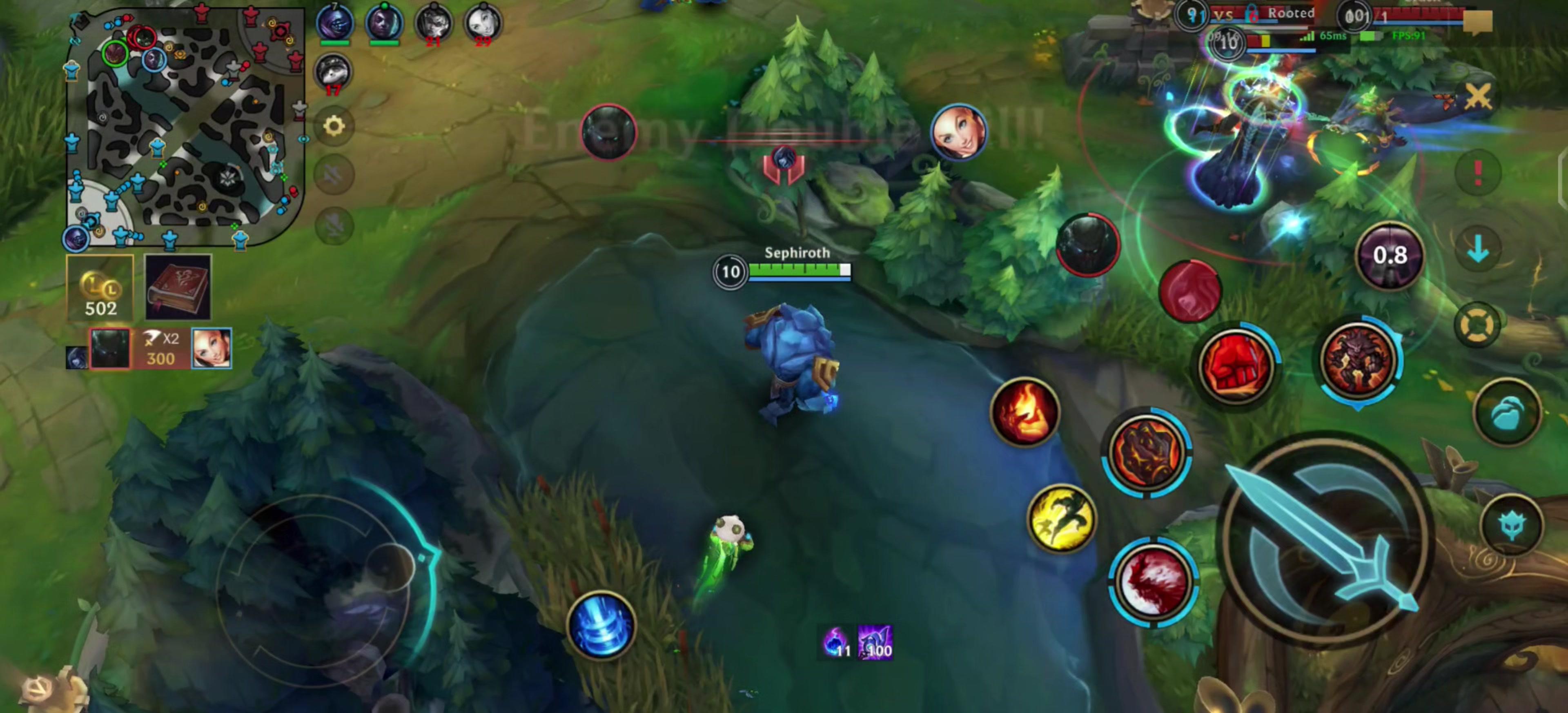 Malphite Triple kill Wild Rift 