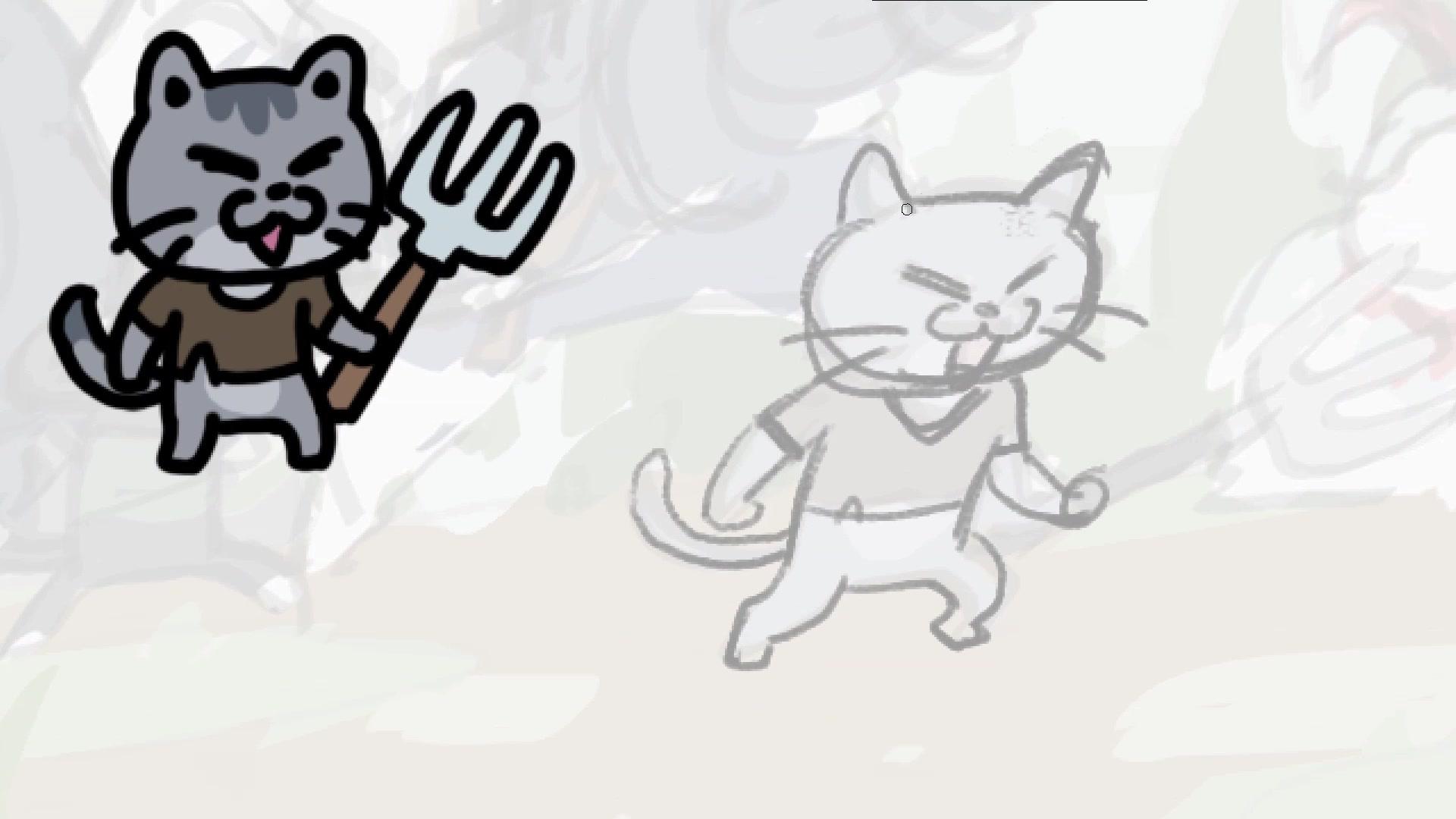 Drawing My Cats – Art & Cover for My Indie Game “Claws of Power”