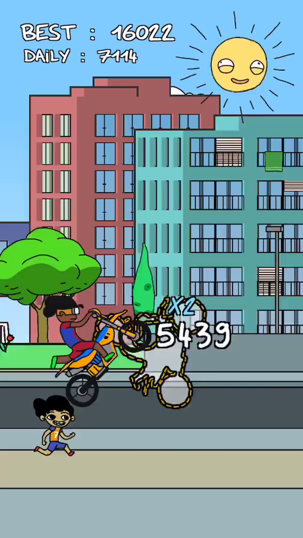 Screenshot of the video of Summer Wheelie