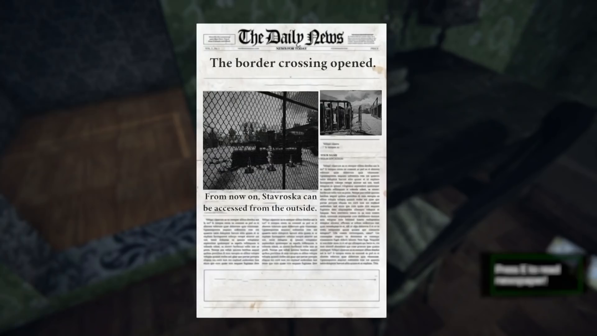Screenshot of the video of Border Officer