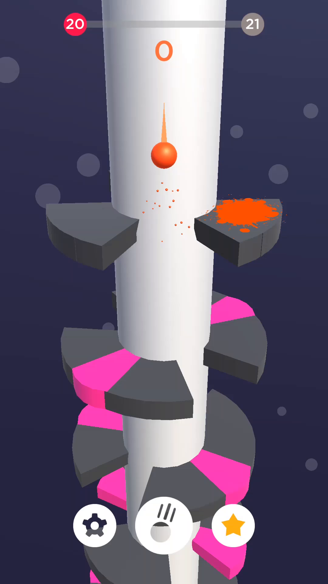 Screenshot dari video Helix Jump: Spiral Ball Drop Tower