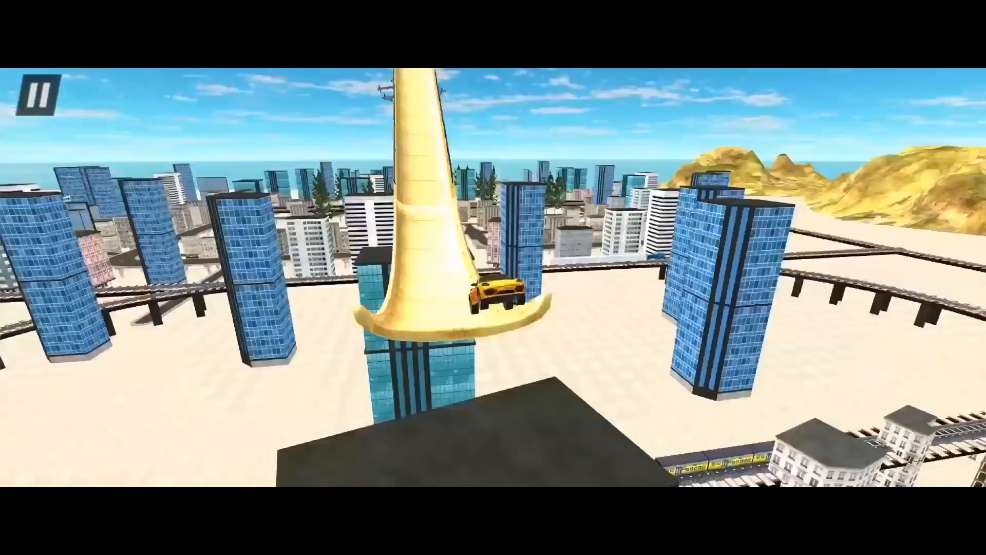 Screenshot of the video of Mega Ramp - Tron Bike Extreme Stunts