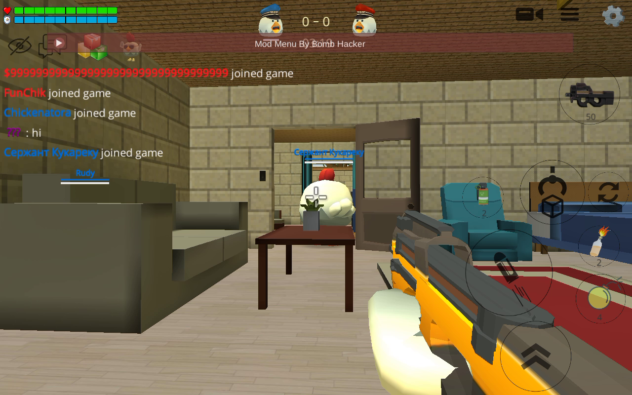 NEW!, Chicken gun V3.4.0 Mod Menu, God Mode, One Hit Kill