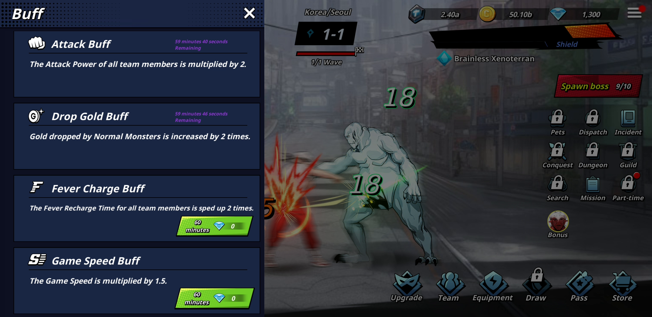 The Era of Overman  idle RPG Gameplay