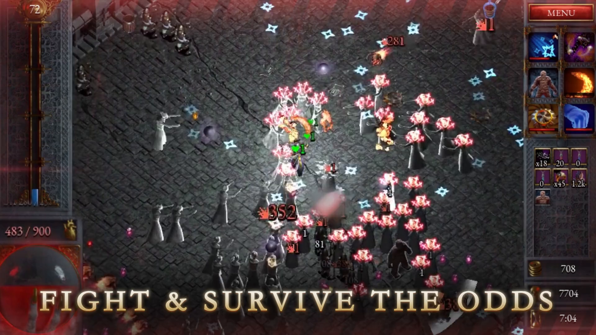 Screenshot of the video of Halls of Torment